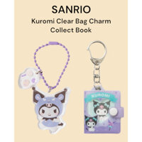 [Sanrio] Kuromi Clear Bag Charm / Mini Collect Book