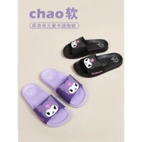 Sanrio Kuromi Dép Trẻ Em Mùa Hè Chống Trơn Trượt Lớn Trẻ Em Cha Mẹ-Con Bé Gái Dép Flat Dép Phòng Tắm Cho Bé Dép S102006*