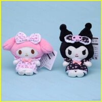 Sanrio Kuromi Giai Điệu Sang Trọng Búp Bê Quà Tặng Cho Bé Gái Túi Mặt Dây Chuyền Hoa Đầm Trang Trí Đồ Chơi Nhồi Bông Cho Trẻ Em Móc Khóa