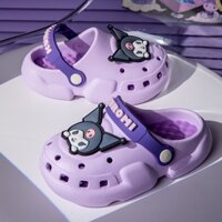 SANRIO Kuromi Giày Đục Lỗ Đế Mềm Họa Tiết Hoạt Hình melody Dễ Thương Cho Bé Gái