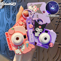 Sanrio Móc Khóa Chiếu Camera Hello Kitty Hoàng Hôn Ánh Sáng Tàu Chìa Khóa Giai Điệu Kuromi Móc Khóa Cinnamoroll Túi Mặt Dây Chuyền