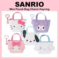 [Sanrio] Móc khóa quyến rũ túi đựng Mini (Kitty / Kuromi / Mymelody / Cinnamoroll / Pochacco)