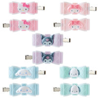 Sanrio Nhật Bản Authentic Kuromi Cinnamoroll My Melody Pochacco Hello Kitty Nhỏ Cá Sấu Tóc Barrettes Chân 2 Bộ