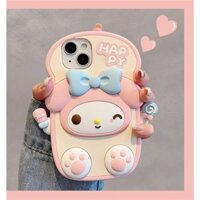 Sanrio Ốp Điện Thoại silicone Cao Su Mềm Chống Sốc Hình Chân Mèo hello kitty 3d Cho iphone 11 12 13 14 pro max 14pro 13pro