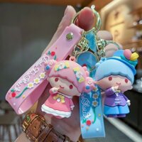 Sanrio Pacha Chó Kuromi Móc Khóa Mặt Dây Chuyền Ba Chiều Song Tử Búp Bê Ba Lô Giai Điệu Mặt Dây Chuyền Quà Tặng