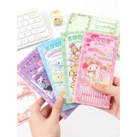 Sanrio Post-it Giấy ghi chú Kulomi đặc biệt dành cho học sinh tiểu học có giá trị cao Meiledi Yugui Dog Pacha Dog Học sinh trung học cơ sở dính dễ thương hoạt hình có thể xé giấy dán ghi chú văn phòng