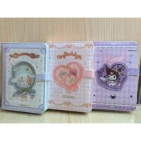 Sanrio Sổ Tay Ghi Chú A6 Kuromi Melody Tai To Dễ Thương Có Khóa Nam Châm Đặc Biệt