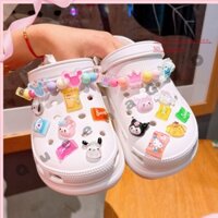 Sanrio sticker dép crocs( KHÔNG KÈM DÉP )Jibbitz, charm gắn sục/set sticker shoe charms