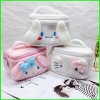 Sanrio Túi Đựng Mỹ Phẩm mymelody cinnamon Nhồi Bông Dễ Thương Dùng Khi Đi Du Lịch Tiện Lợi # 1