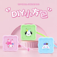 Sanriopom Pom Purin Cave Ví Silicon Kuromi Dễ Thương DIY Giai Điệu Hang Ví Cinnamoroll Túi Nhỏ Hello Kitty
