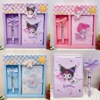 Sanrios MyMelody Cinnamoroll Hellokitty Kuromi Bộ Sổ Tay Trẻ Em Khóa Từ Tạp Chí Bé Trai Cô Gái Sổ Tay Học Sinh Sách Tập Thể Dục