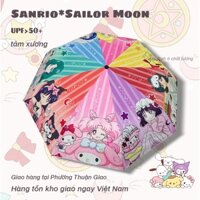 Sanrio&Sailor Moon Tự động chống nắng, chống tia UV, dù che mưa nắng, nhỏ gọn, di động