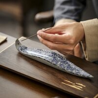 Santal Hương Đốt Trong Nhà Joss Dính Trang Trí Gốm Hộ Gia Đình Cổ Gỗ Đàn Hương Đốt Hương Liệu Bếp