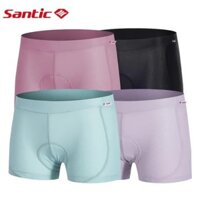 Santic Nữ Đi Xe Đạp Quần Short Chống Sốc 4D Đệm Thể Thao Thoáng Khí Quần Lót Xe Đạp