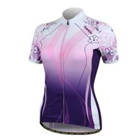 Santic Women Cycling Jersey Summer Road Bike Riding Wear Mountain Bike Short Sleeve Top C02019