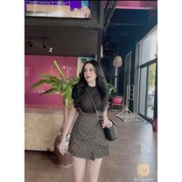 [SẴN]Váy yếm 2 dây ,eo cao dáng chữ a siêu tôn dáng