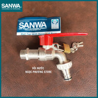 [SANWA THÁI LAN] Vòi nước, vòi hồ đầu dài có khóa chống trộm chính hãng Phi 21mm CKT15-L