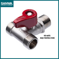 [SANWA] Van khóa, van bi SANWA THÁI LAN chia 3 đường nước, 3 đầu ren ngoài 1/2" (Phi 21mm) BV15MMM