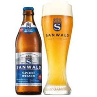 Sanwald Sport Weizen 0% vol Bia lúa mì Đức không cồn chai 500ml