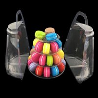 Sanwood®4 tầng Lễ Hội Cưới Sinh Nhật Màn Hình Macaron Bánh Cupcake Tháp Đứng