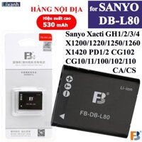 Sanyo DB-L80 | Pin máy ảnh FB Sanyo DBL80 L80 Sanyo Xacti GH1 2 3 4 X1200 X1220 X1250 X1260 X1420 PD1 PD2 CG CA CS 102