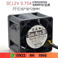 Sanyo San ACE 36 9gv3612p3j04 4028 4Cm 12V 0.75A Bi Đôi Tản Nhiệt Không Khí Nóng giá tốt có VAT