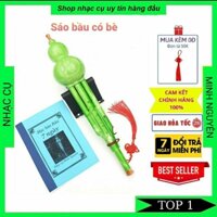 Sáo bầu màu xanh chất lượng có sách hướng dẫn. Tone Fa