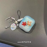 Sao biển xanh ngọc trai ba chiều Thích hợp cho đầu thế hệ thứ 3 của Apple airpod pro thế hệ thứ 2 thế hệ thứ 3