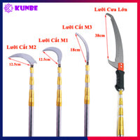 Sào Cưa Tỉa Cắt Cành, Hái Quả Trên Cao KUNBE Có Các Loại Dài  3m, 5m, 6m, 7m Chắc Chắn Cứng Cáp - Lưỡi Cắt Mẫu 2 - Sào 3M