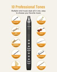 Sáo điện tử / Saxophone / Trumpet (10 nhạc cụ) + loa + BT + MIDI