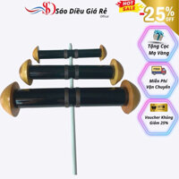 Sáo diều cồng 3 d42 miệng gỗ mít sơn bóng hàng nét