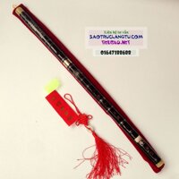 Sáo Dizi Đen khớp inox- Sáo Tàu Hắc Ngọc Dz12