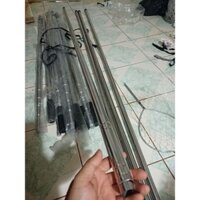 sào inox rút 4m loại cứng rút ngắn còn 2m
