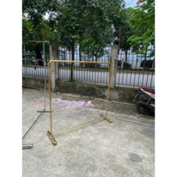 Sào inox sịn cao cấp treo quần áo vàng bạc- sào live mẫu - móc áo  08