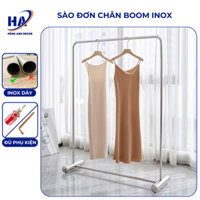 Sào, kệ treo đồ quần áo livestream inox, giá treo quần áo chụp ảnh inox siêu bền bỉ, dây phơi quần áo inox