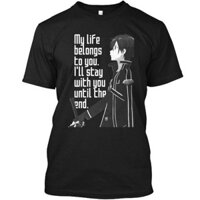 Sao Kirito X Asuna Áo Thun Cổ Tròn Mùa Hè Nam Phong Cách Mới Ngộ nghĩnh Quà Tặng