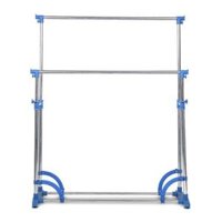 Sào phơi đồ đôi có khoen inox 201- giàn phơi đồ