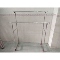 Sào phơi đồ đôi inox có bánh xe loại dày