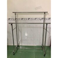 Sào Phơi Đồ đôi inox không bánh xe Phơi Được Nhiều ĐồTiện Lợi .