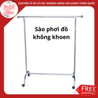 Sào phơi đồ inox đơn có khoen / không khoen treo phơi quần áo tiện ích giá rẻ