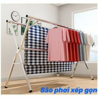Sào phơi đồ inox xếp gọn, sào phơi quần áo,cây treo quần áo HICHIWA