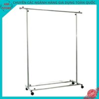 Sào phơi đồ, sào treo quần áo inox chân vuông cao cấp phơi quần áo đồ dùng gia đình