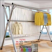 Sào Phơi Quần Áo Giá INOX Gấp Gọn, Treo Đồ Thông Minh Dạng Cây