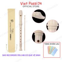 Sáo Recorder Soprano Yamaha YRS-24B Tone B có que vệ sinh Viet Passion