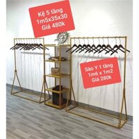 Sào Treo Quần Áo Chữ Y 1 Tầng - 1m6 x 1m2/1m4