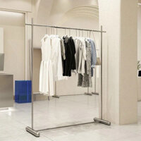 Sào Treo Quần Áo INOX  Hiện Đại Dành Cho Shop Thời Trang Siêu Chắc Chắn Cao 1m6 Treo Váy Cưới , Áo Dài