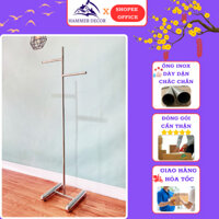 Sào treo quần áo inox, kệ treo quần áo inox livetream chụp ảnh trưng bày sản phẩm shop video ảnh thực tế (HA-1)