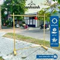 Sào/Giá/Kệ Sắt Sơn Vàng/Đen Treo Quần Áo Thanh treo chữ T, Chân To