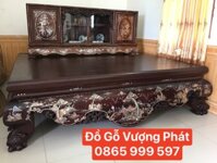Sập chân quỳ Tủ Chè khảm trai gỗ Gụ khảm trai khảm ốc Hàng Đẹp Loại 1