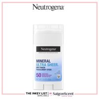 Sáp chống nắng Neutrogena Ultra Sheer Face & Body Mineral Sunscreen Stick Broad Spectrum SPF 50 ( 42g )